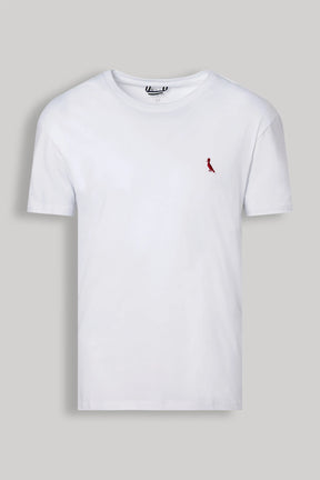 camiseta básica brasa pica-pau bordado - Branca