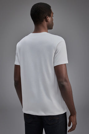 camiseta básica brasa pica-pau bordado - Branca