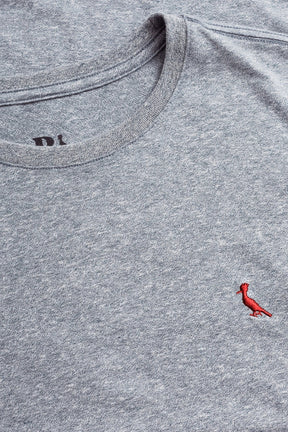 camiseta básica brasa pica-pau bordado - Cinza