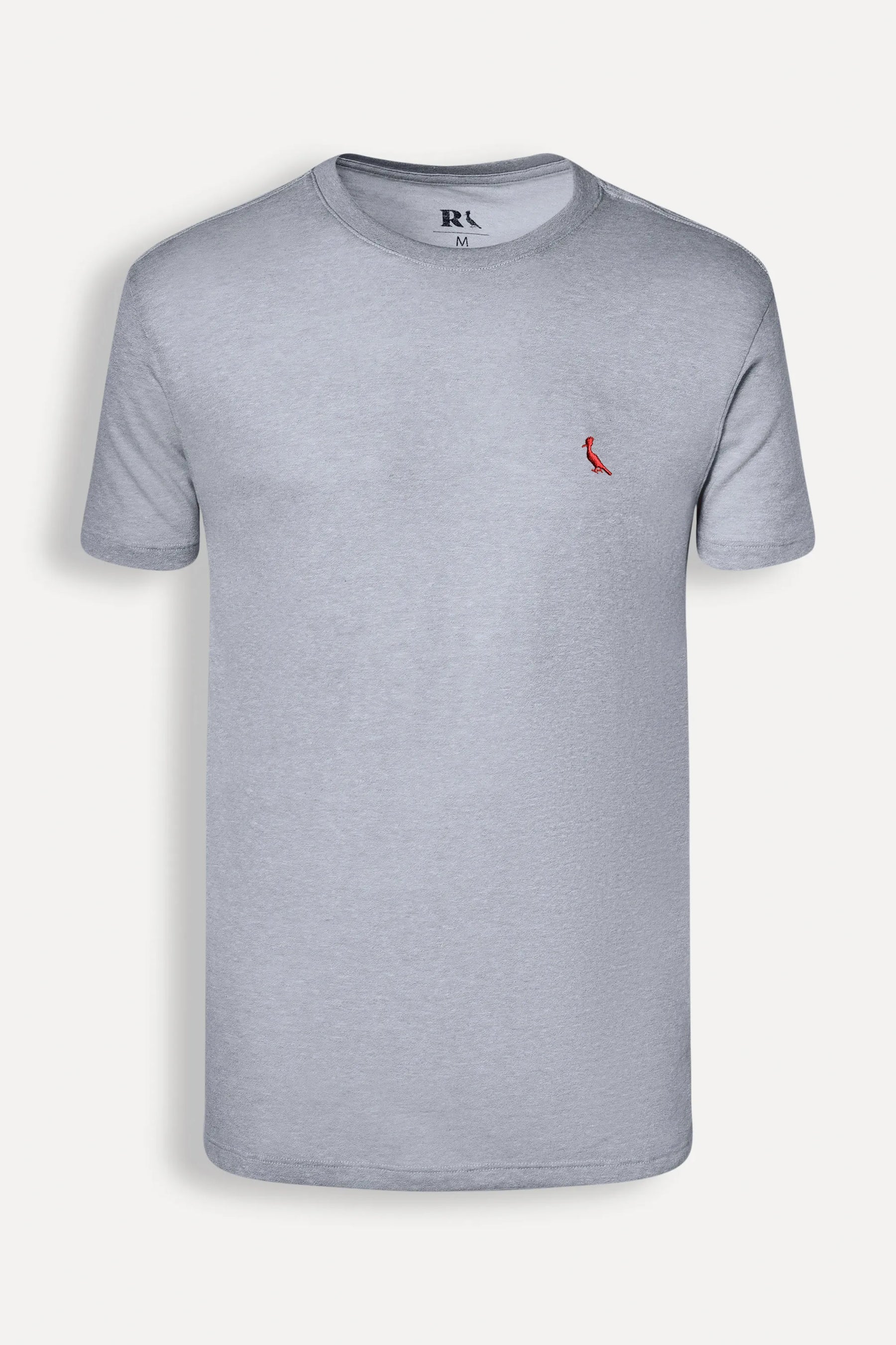 camiseta básica brasa pica-pau bordado - Cinza