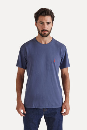 camiseta básica brasa pica-pau bordado - Marinho