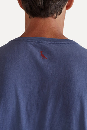 camiseta básica brasa pica-pau bordado - Marinho