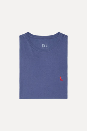camiseta básica brasa pica-pau bordado - Marinho