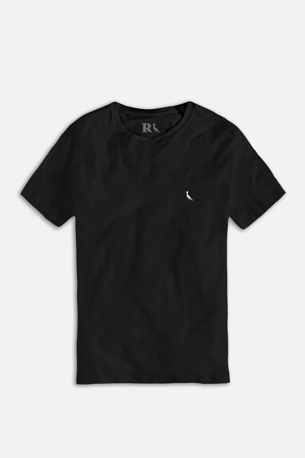 camiseta básica suspiro pica-pau bordado - Preta