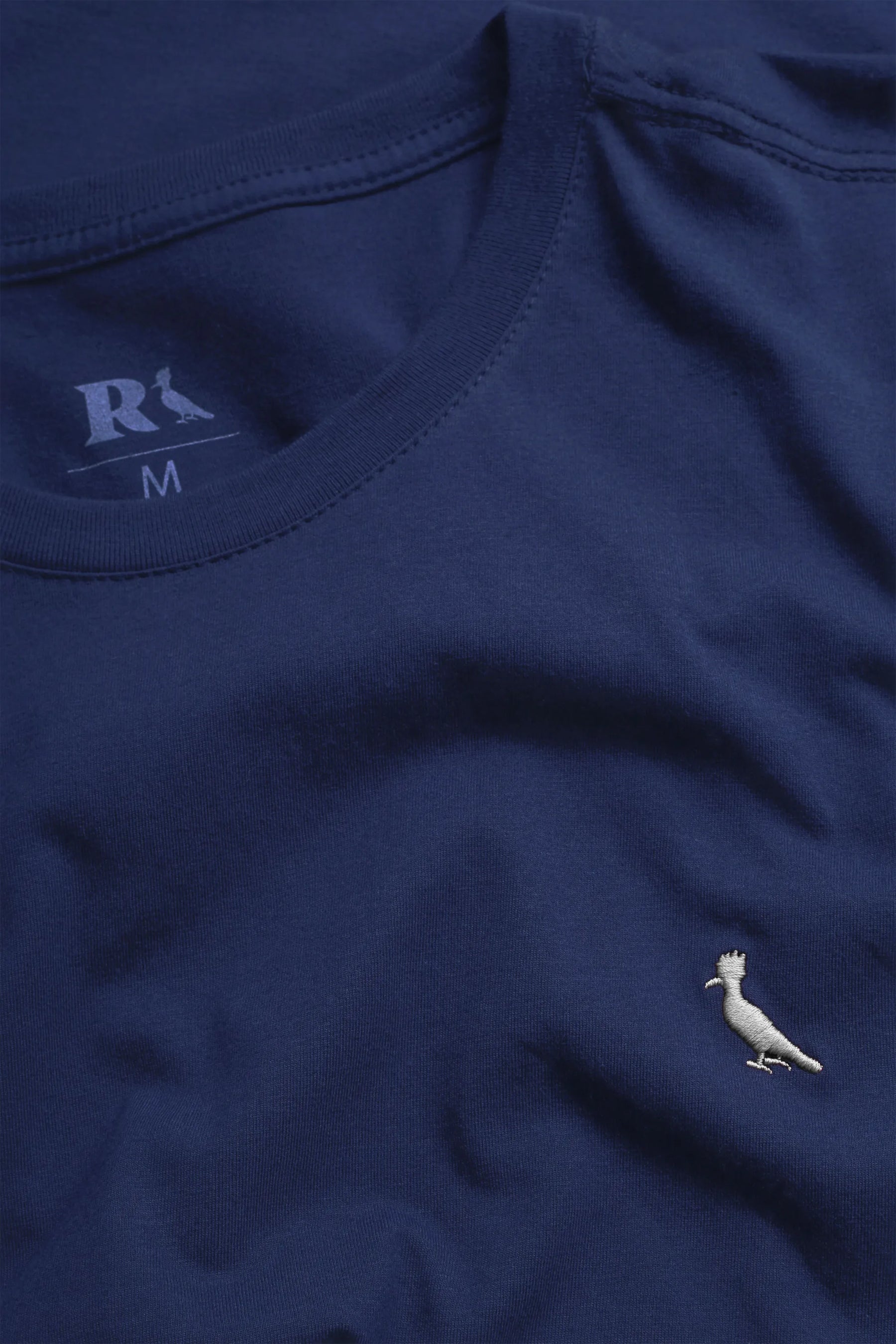 camiseta básica suspiro pica-pau bordado - Azul
