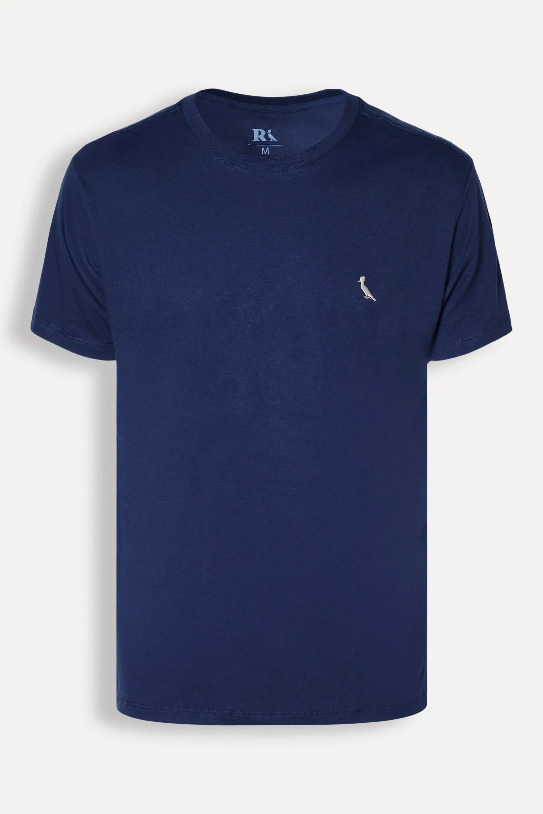 camiseta básica suspiro pica-pau bordado - Azul