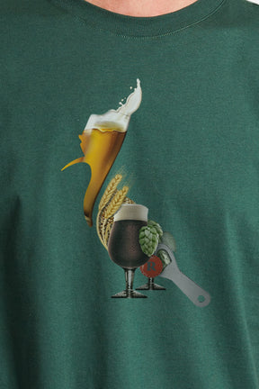 camiseta pica-pau cerveja - Azul