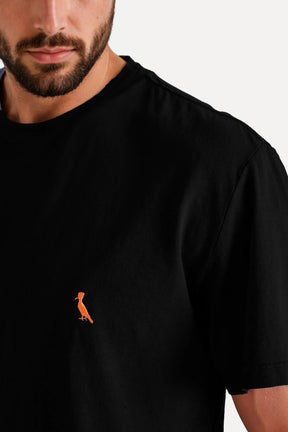 camiseta pica pau bordado glow - Preto