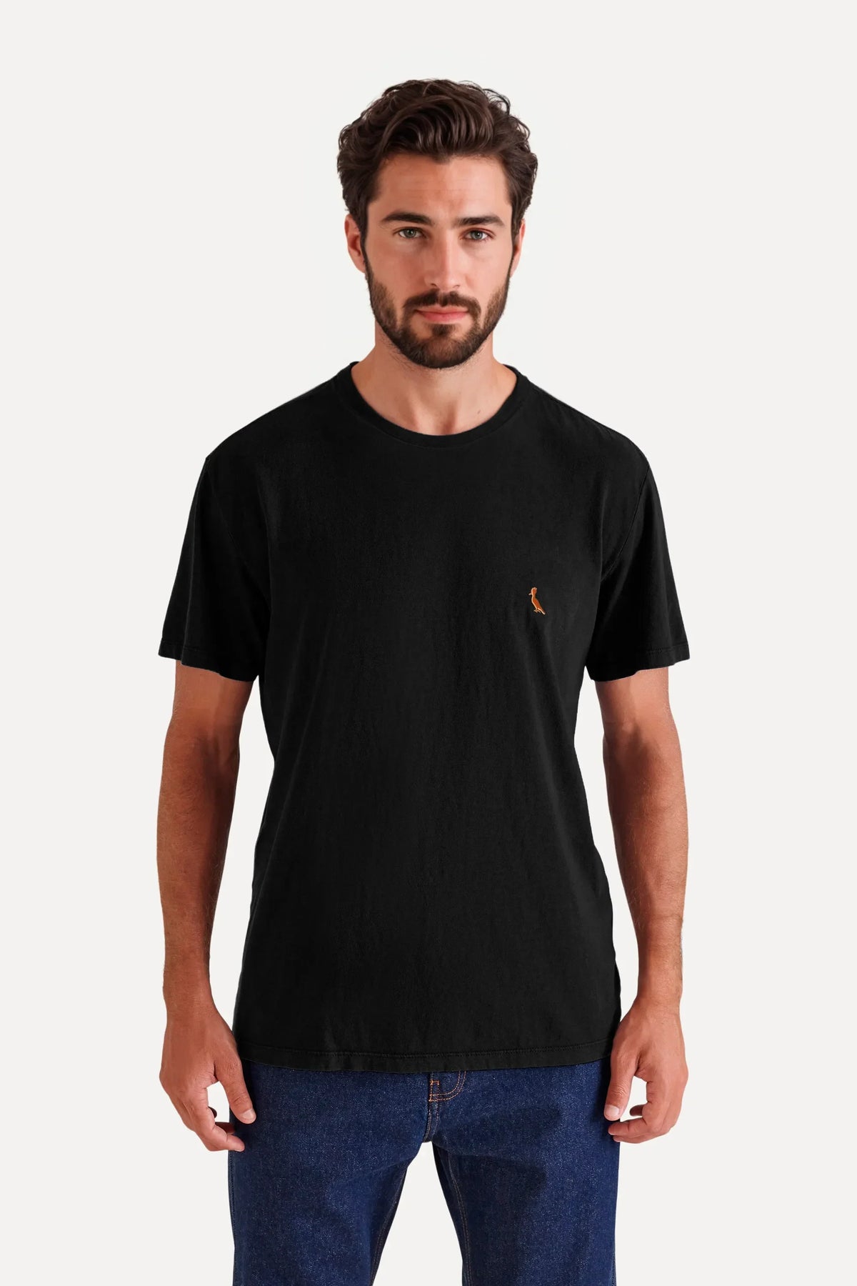 camiseta pica pau bordado glow - Preto