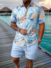 Conjunto Masculino Mar Tropical Azul Claro