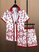Conjunto Masculino Verão e Praia Vermelho