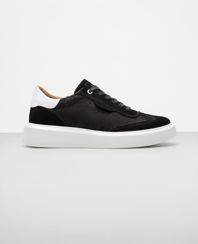 Tênis de Couro Preto Collab Krahen