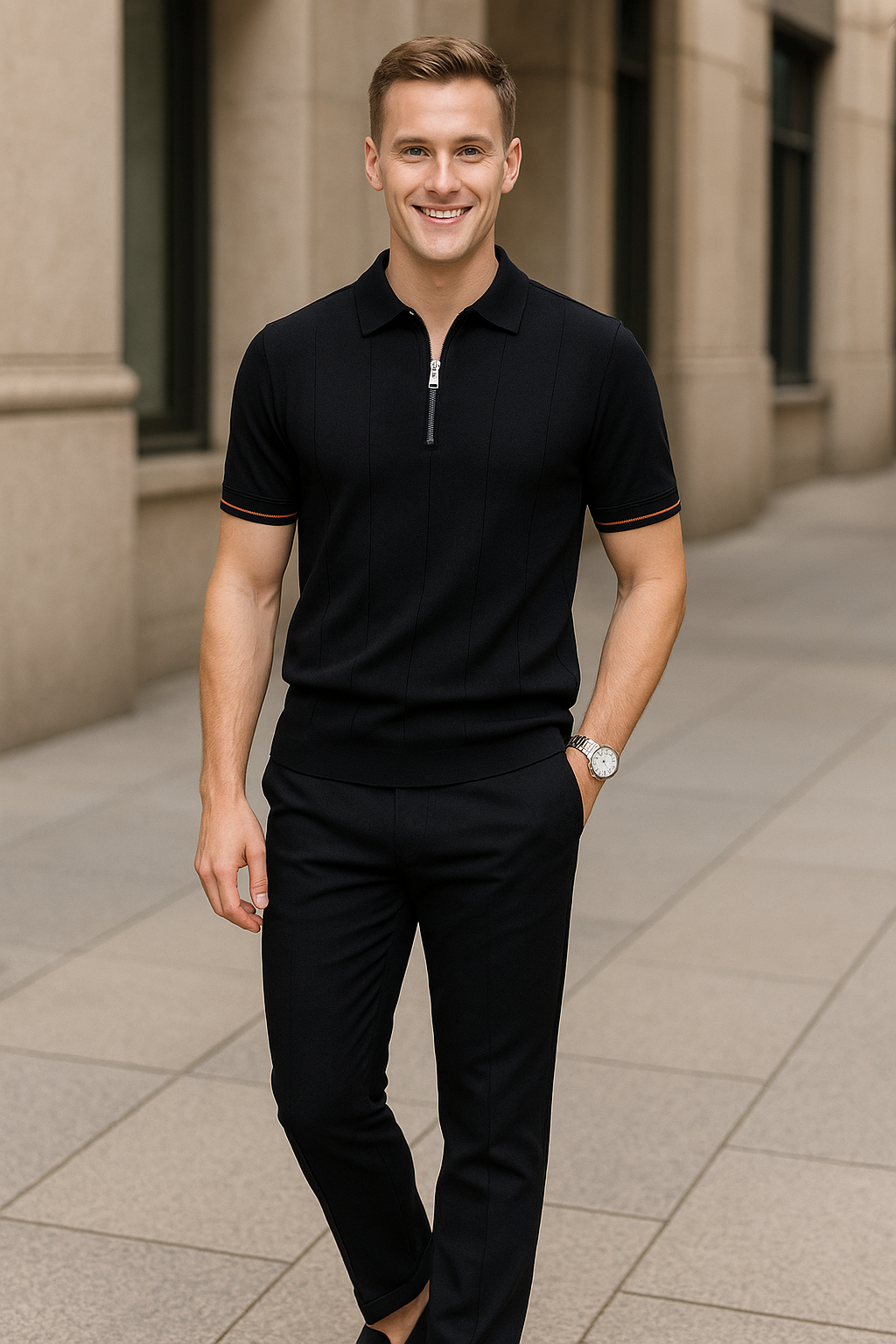 Camisa Polo Golfe Brown