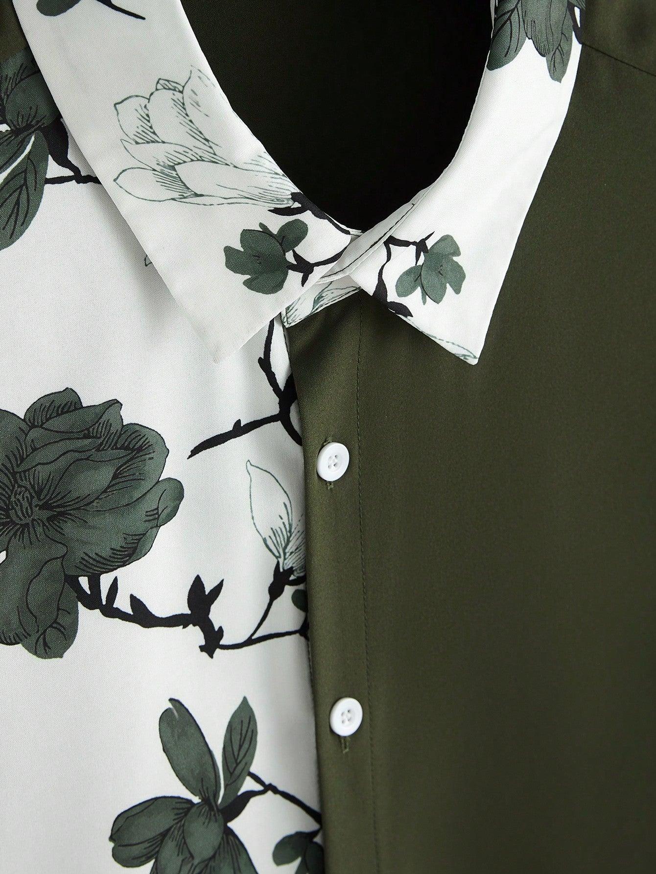 Conjunto Masculino Folhas do Caribe