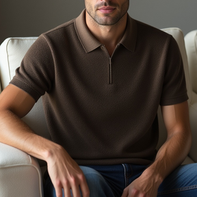 Camisa Polo Malha Francesa Gray