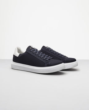 Tênis de Couro Nobuck Azul Marinho RS8